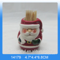 Kitchenware ceramic milk jug with santa figurine